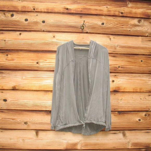 Lululemon Into Something Good Hoodie Jacket Grey Sage - Picture 3 of 10